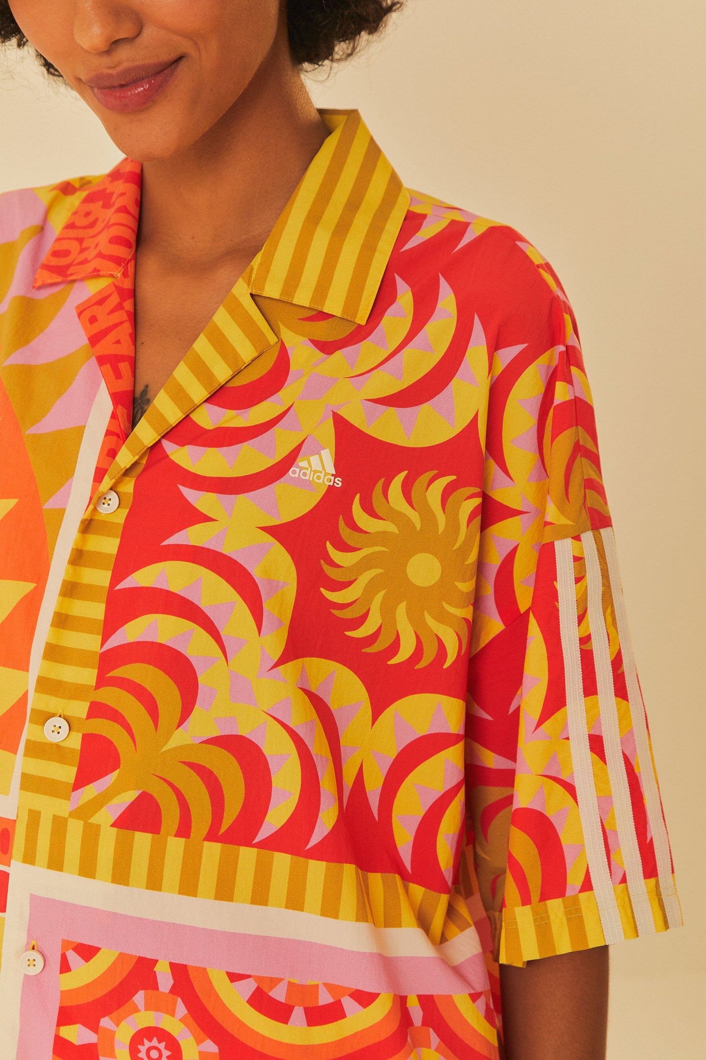FARM Rio Sale Adidas Farm Solar Kaleidoscope Pink Top